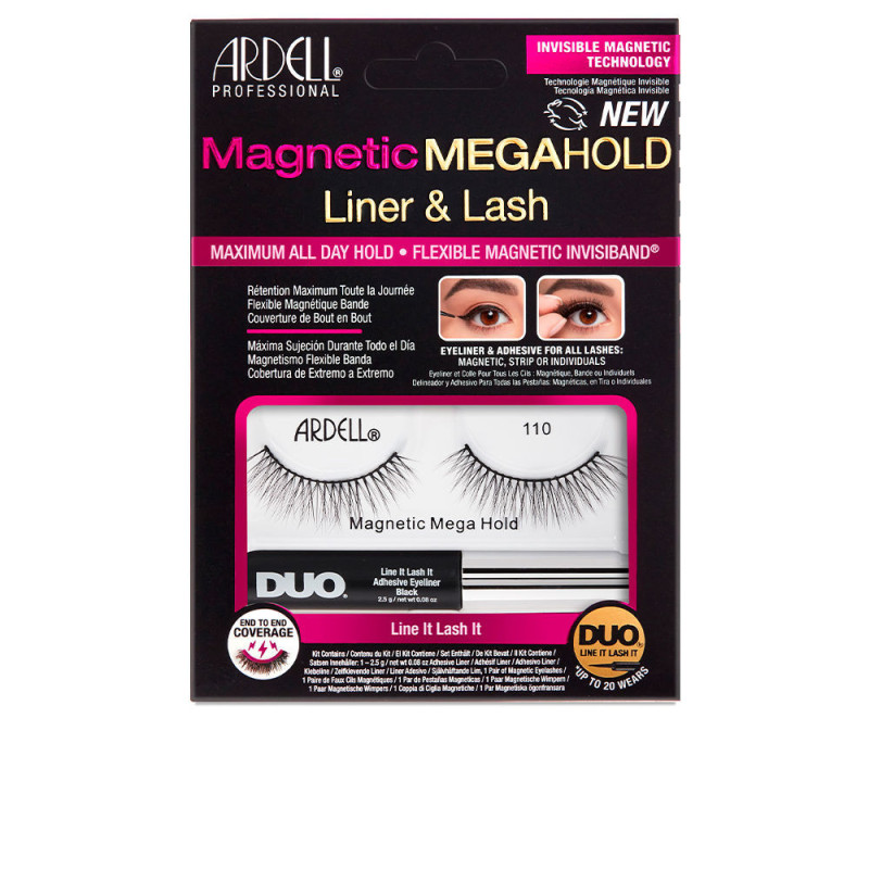 MAGNETIC MEGAHOLD LINER LASH pestanas 110 2 u by ARDELL for Unisex