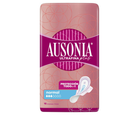 AUSONIA ULTRAFINA PLUS compresas normal alas 16 u by AUSONIA for Woman