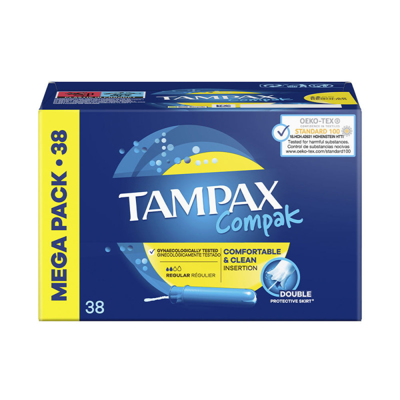 TAMPAX COMPAK tampón regular 38 u by TAMPAX for Woman