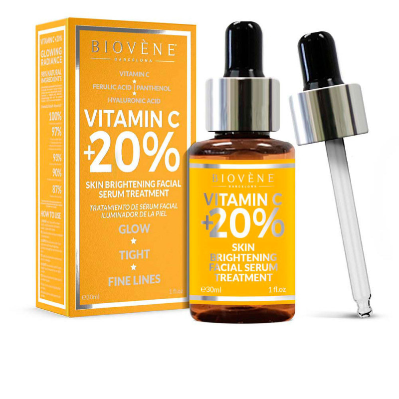 VITAMIN C +20% skin brightening facial serum treatment 30 ml by BIOVÈNE for Woman