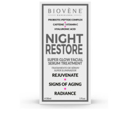 NIGHT RESTORE super glow facial serum treatment 30 ml by BIOVÈNE for Woman
