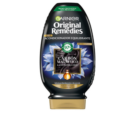 ORIGINAL REMEDIES carbón magnético acondicionador 250 ml by GARNIER for Woman