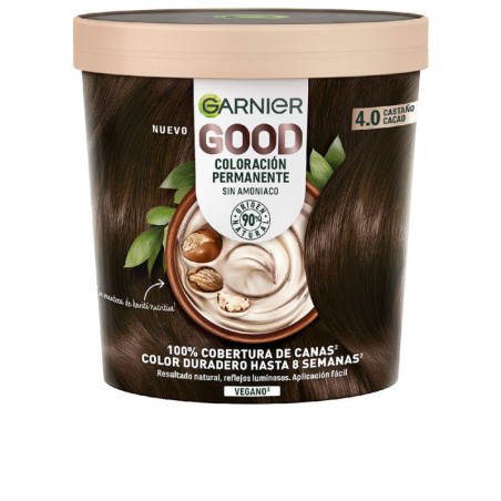 GOOD coloracion permanente 40 castano cacao 217 ml by GARNIER for Woman
