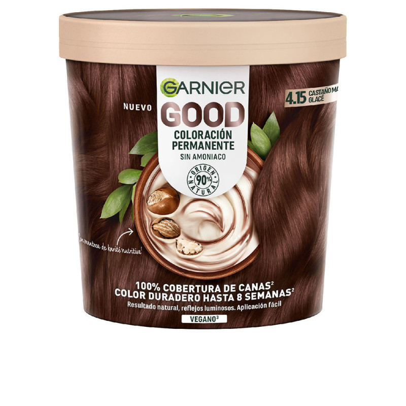 GOOD coloracion permanente 415 castano glace 217 ml by GARNIER for Woman
