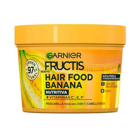 FRUCTIS HAIR FOOD banana mascarilla ultra nutritiva 390 ml by GARNIER for Woman