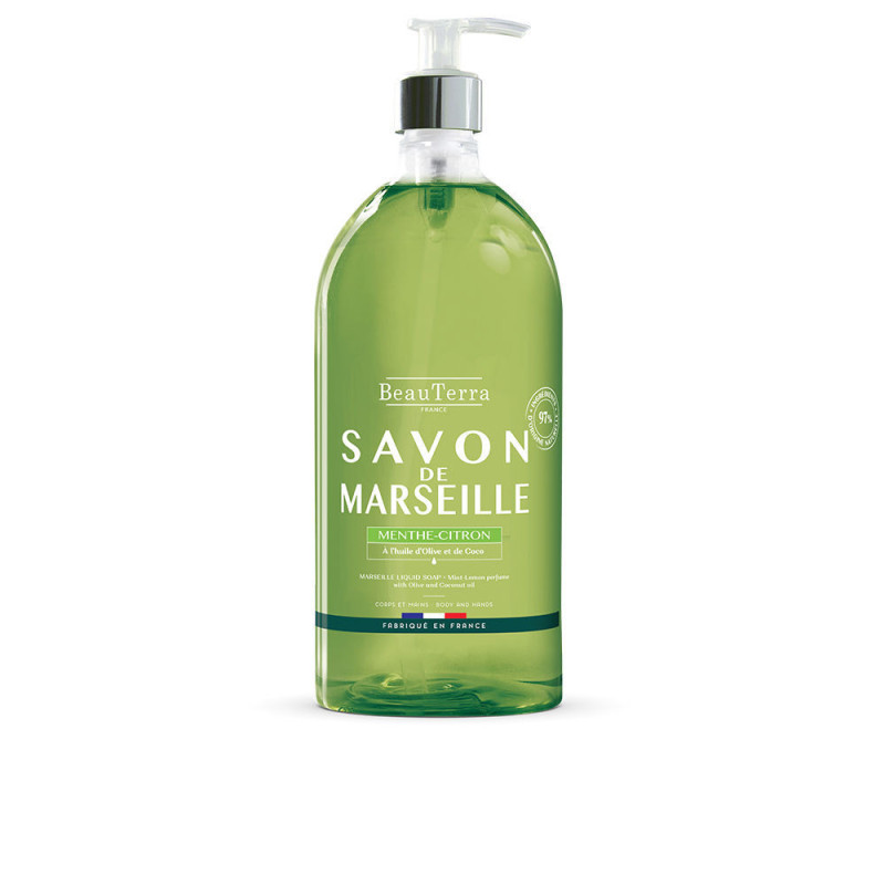 MARSEILLE jabón menta-limón 1000 ml by BEAUTERRA for Unisex