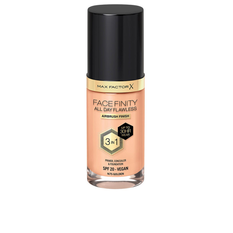 FACEFINITY 3IN1 primer concealer foundation 75 golden 30 ml by MAX FACTOR for Unisex