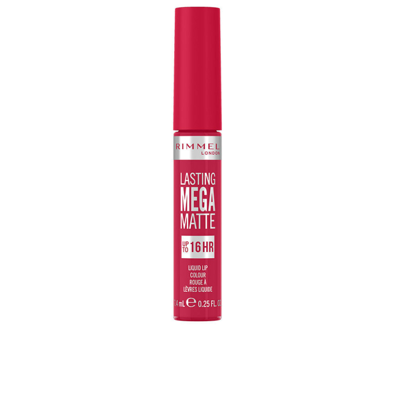 LASTING MEGA MATTE liquid lip colour 910 fuchsia flush 74 ml by RIMMEL LONDON for Unisex