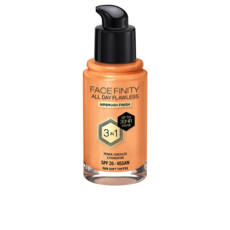 FACEFINITY ALL DAY FLAWLESS 3 IN 1 foundation N84 soft toffee 30 ml by MAX FACTOR for Unisex