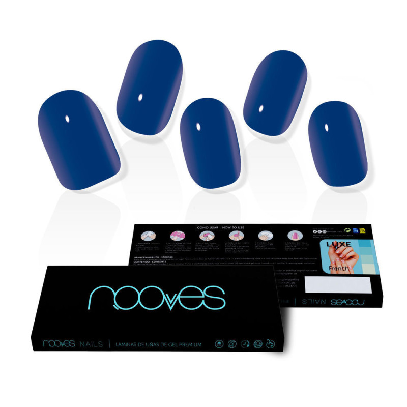 LAMINAS DE UNAS DE GEL eaux profondes premium luxe solid color 20 u by NOOVES for Woman