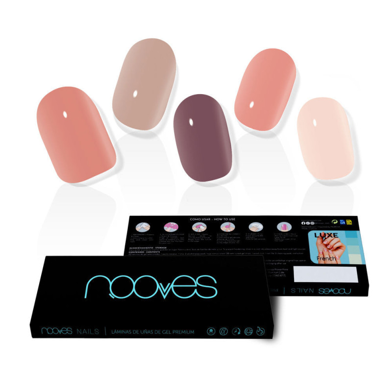 LAMINAS DE UNAS DE GEL secret earth premium luxe solid color 20 u by NOOVES for Woman