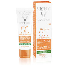CAPITAL SOLEIL matifiant 3-en-1 SPF50+ 50 ml by VICHY for Unisex