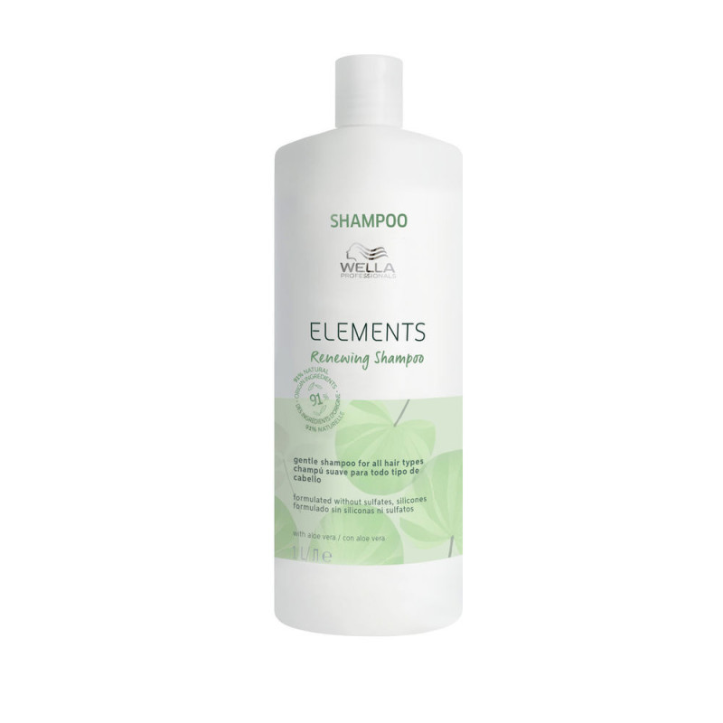 ELEMENTS Champú Renovador Suave Sin Sulfatos Todo tipo de Cabellos 1000 ml by WELLA PROFESSIONALS for Unisex