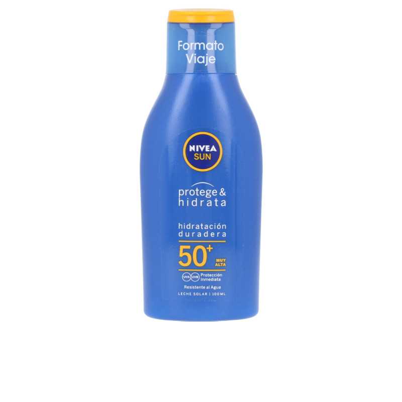SUN PROTEGE&HIDRATA leche SPF50+ 100 ml by NIVEA for Unisex SUN PROTEGE&HIDRATA leche SPF50+ 100 ml by NIVEA for Unisex