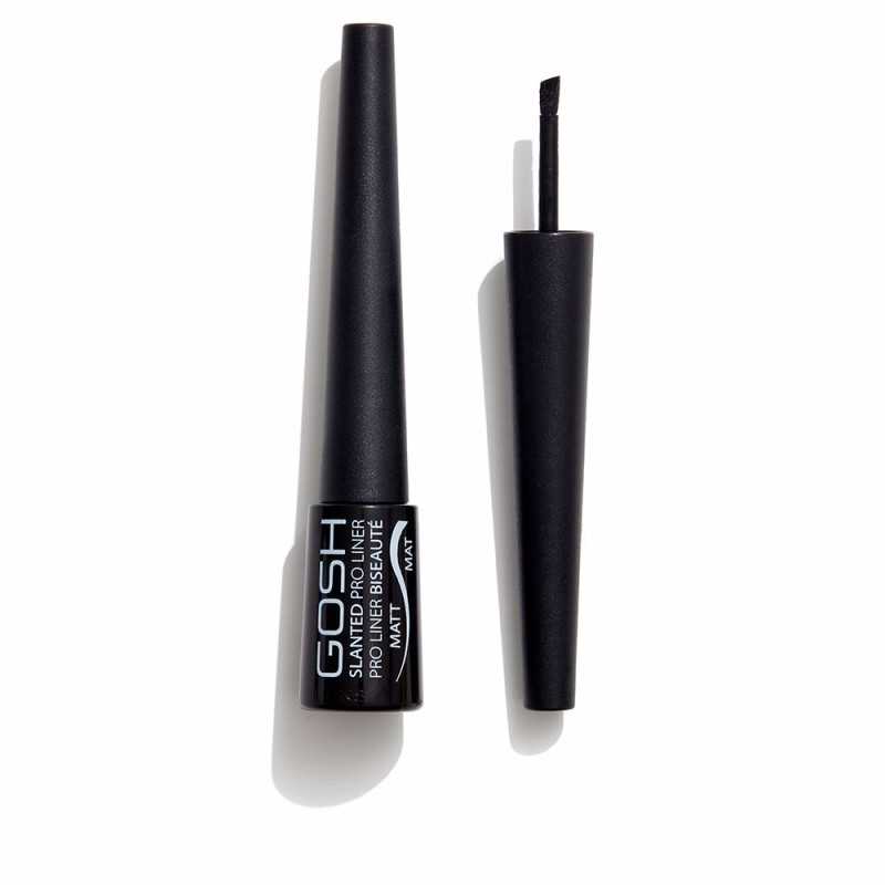 SLANTED pro liner eyeliner 002 matte black by GOSH for Unisex