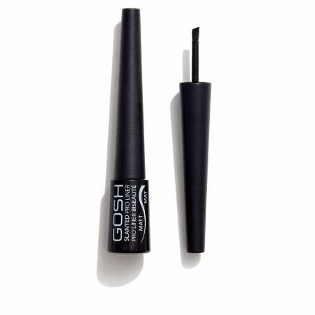 SLANTED pro liner eyeliner 002 matte black by GOSH for Unisex