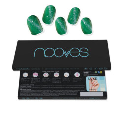 LAMINAS DE UNAS DE GEL jade glass premium glam cat eye verde 20 u by NOOVES for Woman