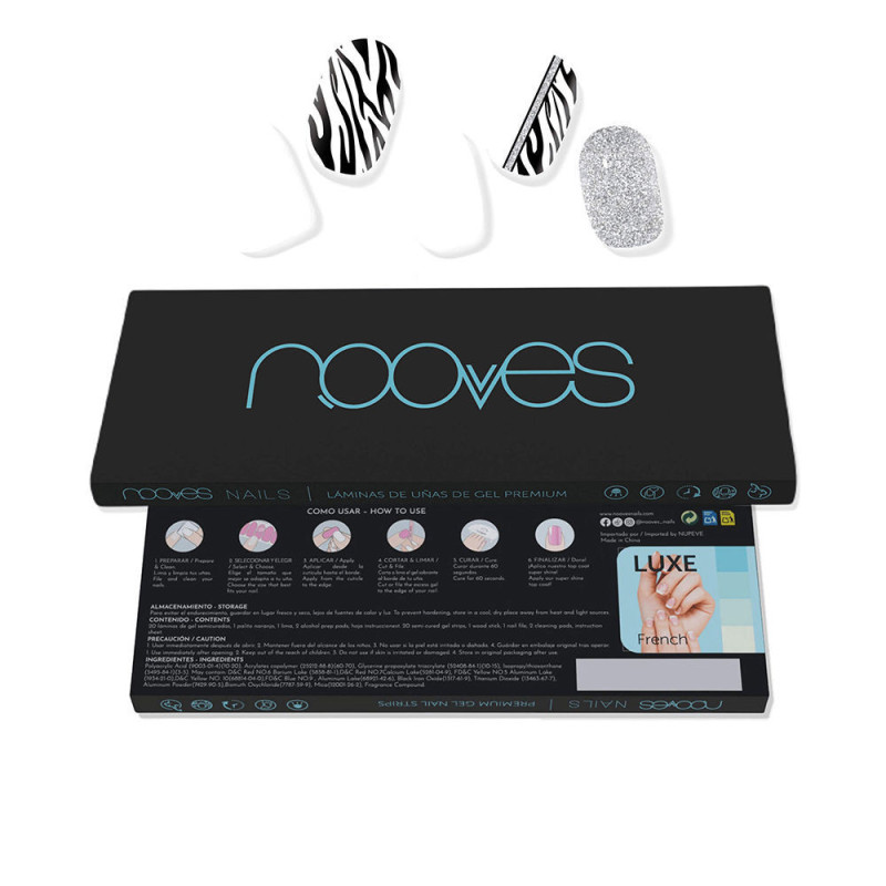 LAMINAS DE UNAS DE GEL premium glam funky baby 20 u by NOOVES for Woman