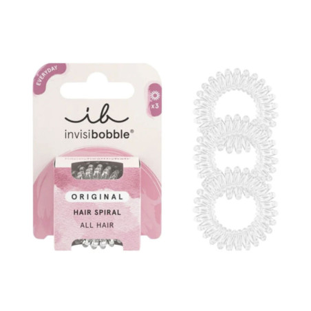 INVISIBOBBLE crystal clear 3 u by INVISIBOBBLE for Unisex