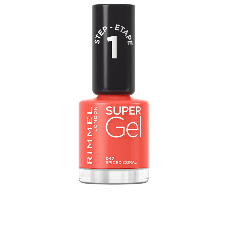 SUPER GEL esmalte de unas 047 spiced coral 12 ml by RIMMEL LONDON for Unisex
