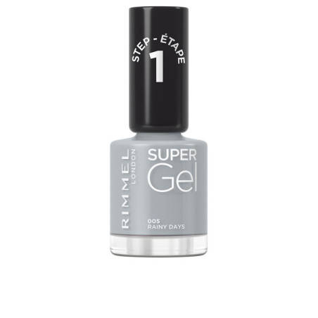 SUPER GEL esmalte de unas 005 rainy days 12 ml by RIMMEL LONDON for Unisex