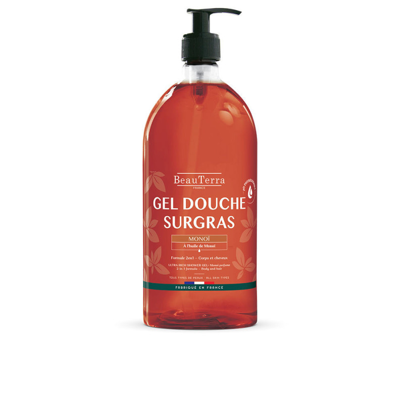 MONOI gel de ducha 1000 ml by BEAUTERRA for Unisex