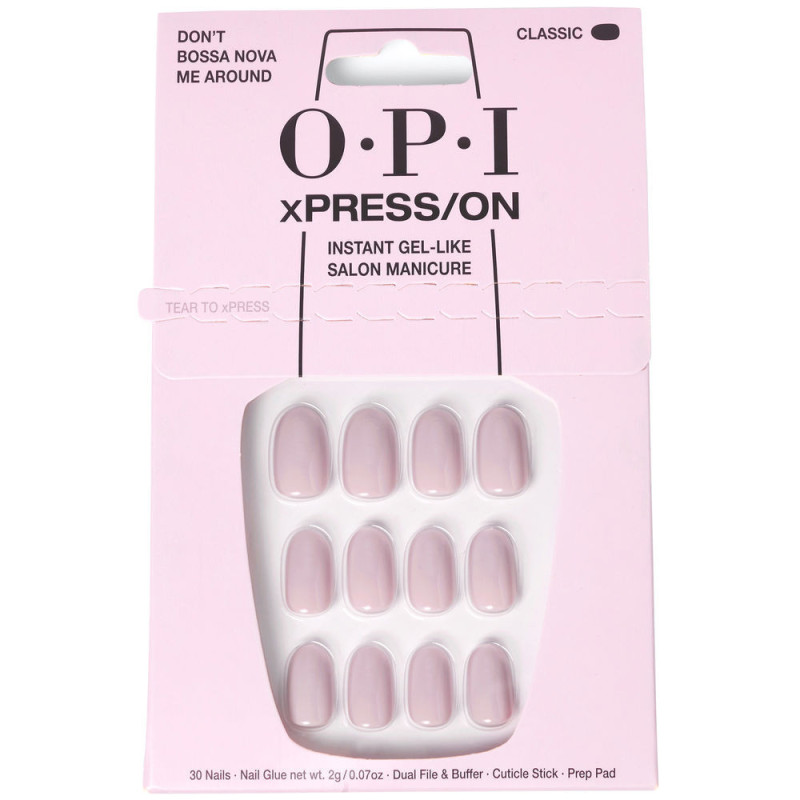 OPI xPRESS ON Unas Artificiales Tonos Iconicos Don t Bossa Nova Me Around 30 u by OPI for Unisex
