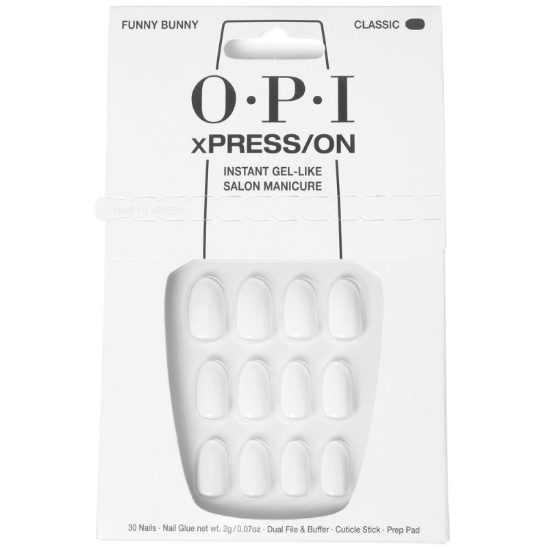 OPI xPRESS ON Unas Artificiales Tonos Iconicos Funny Bunny 30 u by OPI for Unisex