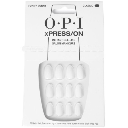 OPI xPRESS ON Unas Artificiales Tonos Iconicos Funny Bunny 30 u by OPI for Unisex