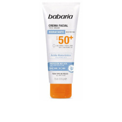 SOLAR ACIDO HIALURÓNICO crema facial SPF50+ 75 ml by BABARIA for Unisex
