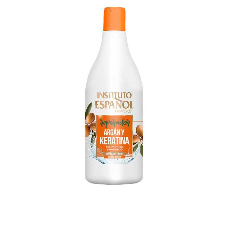CHAMPÚ REPARADOR argán + keratina 750 ml by INSTITUTO ESPAÑOL for Unisex
