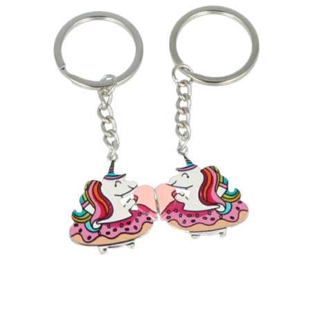 LLAVEROS UNICORNIO CON IMÁN BFF lote 2 pz by INCA for Unisex