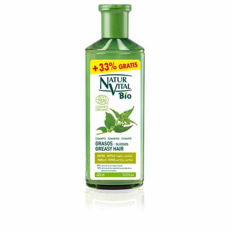 CHAMPÚ BIO ECOCERT cabellos grasos 400 ml by NATUR VITAL for Unisex