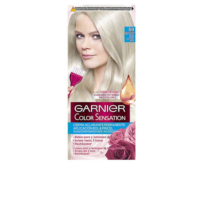 COLOR SENSATION S9 rubio platino ceniza 120 gr by GARNIER for Unisex