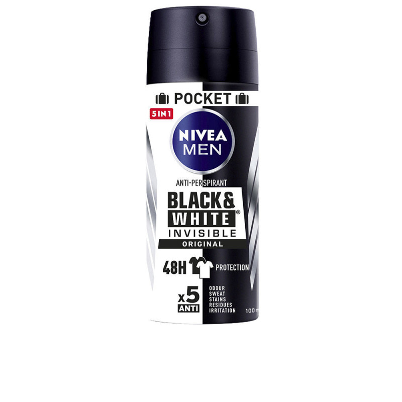 MEN BLACK & WHITE INVISIBLE deo vapo 100 ml by NIVEA for Man