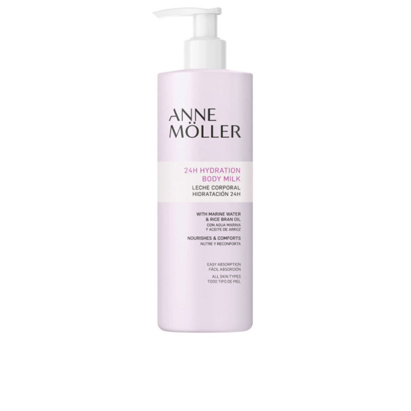BODY ESSENTIALS leche corporal hidratación 24H 400 ml by ANNE MÖLLER for Unisex