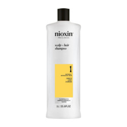 SISTEMA 1 - Champú - Cabello Natural con Debilitamiento Leve 1000 ml by NIOXIN for Unisex