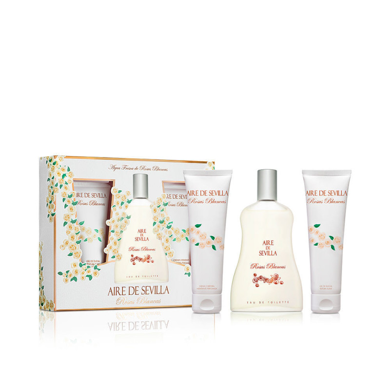 AIRE DE SEVILLA ROSAS BLANCAS ESTUCHE 3 pz by AIRE SEVILLA for Woman