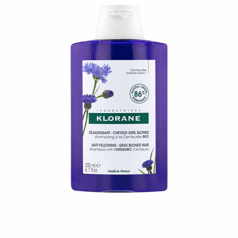 A LA CENTAUREA BIO champú antiamarilleo cabello gris y rubio 200 ml by KLORANE for Unisex