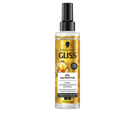 GLISS OIL NUTRITIVE acondicionador spray 200 ml by SCHWARZKOPF MASS MARKET for Unisex