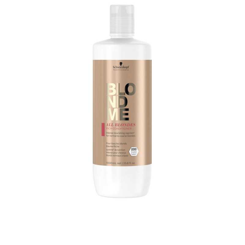 BLONDME all blondes rich conditioner 1000 ml by SCHWARZKOPF for Unisex BLONDME all blondes rich conditioner 1000 ml by SCHWARZKOPF for Unisex