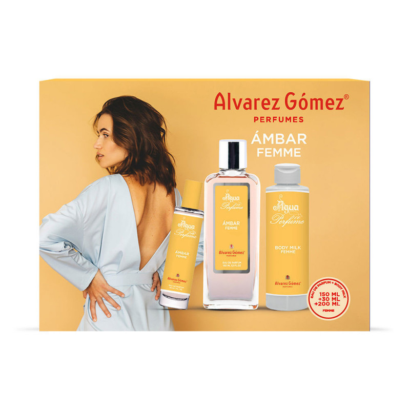 ÁMBAR FEMME ESTUCHE 3 pz by ALVAREZ GOMEZ for Woman
