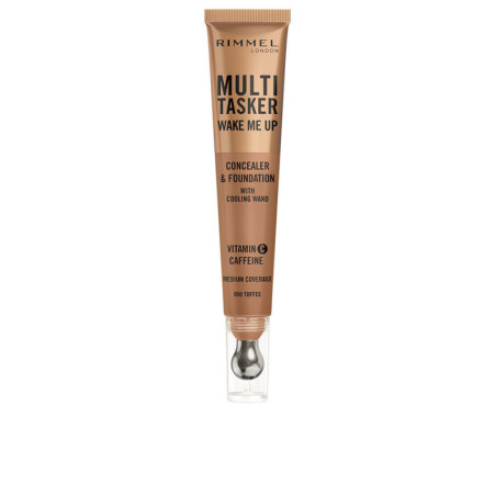 MULTITASKER WAKE ME UP corrector y base de maquillaje Toffee 20 ml by RIMMEL LONDON for Unisex