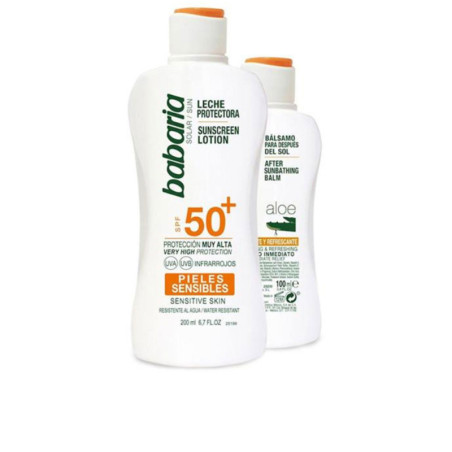 SOLAR PIEL SENSIBLE SPF50+ LECHE lote by BABARIA for Unisex