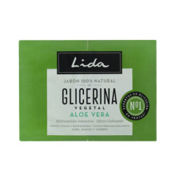 JABÓN 100% NATURAL GLICERINA Y ALOE VERA LOTE 2 x 125 gr by LIDA for Unisex