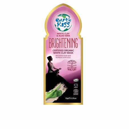 BRIGHTENING certified organic white clay mask 10 ml by EARTH KISS for Woman