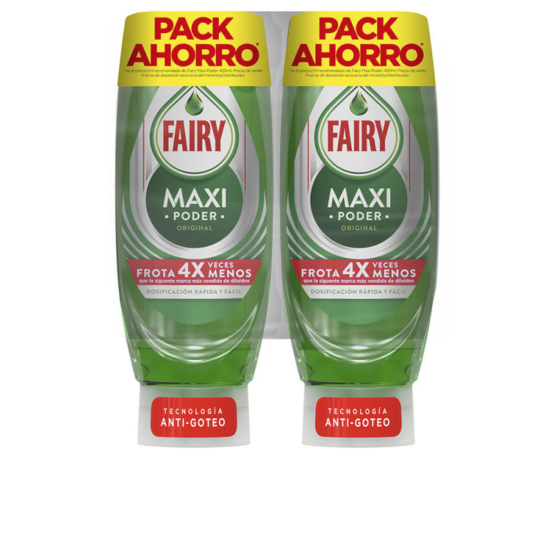 FAIRY MAXI PODER LAVAVAJILLAS CONCENTRADO LOTE 2 x 450 ml by FAIRY for Unisex