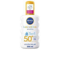 SUN BABIES&KIDS loción solar 5 en 1 SPF50+ 200 ml by NIVEA for Unisex
