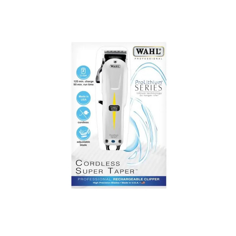 Wahl Super Taper Powerful Heavy Duty Cordless Clipper
