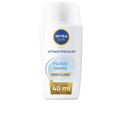 SUN FLUIDO DIARIO proteccion facial SPF50 tono claro 40 ml by NIVEA for Unisex